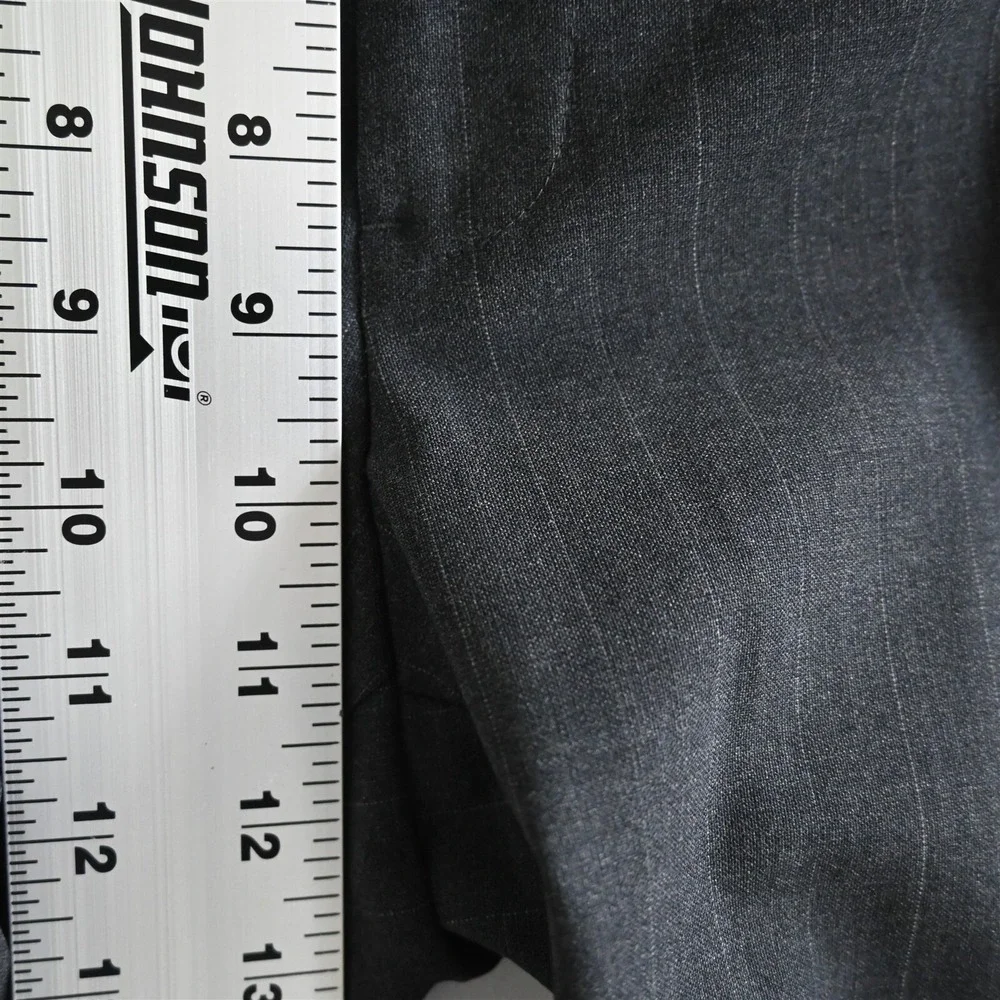 Brooks Brothers 36x29 Gray Striped Flat Front 346 Stretch Wool Mens Dress‎ Pants